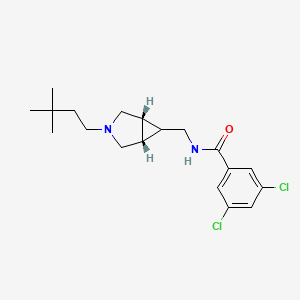 3,5-dichloro-N-[[(1R,5S)-3-(3,3-dimethylbutyl)-3-azabicyclo[3.1.0]hexan-6-yl]methyl]benzamide