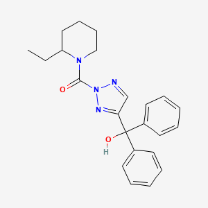 (2-ethyl-1-piperidinyl)[4-(hydroxydiphenylmethyl)-2H-1,2,3-triazol-2-yl]-methanone