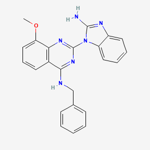 2-(2-amino-1H-benzo[d]imidazol-1-yl)-N-benzyl-8-methoxyquinazolin-4-amine