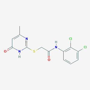 molecular formula C13H11Cl2N3O2S B6091434 N-(2,3-dichlorophenyl)-2-[(4-methyl-6-oxo-1,6-dihydropyrimidin-2-yl)thio]acetamide 
