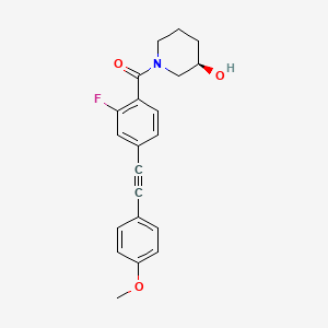 molecular formula C21H20FNO3 B609145 ML337 