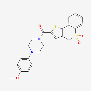 1-[(5,5-dioxido-4H-thieno[3,2-c]thiochromen-2-yl)carbonyl]-4-(4-methoxyphenyl)piperazine
