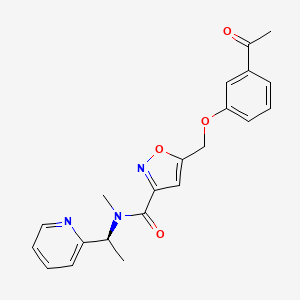 molecular formula C21H21N3O4 B609161 ML381 