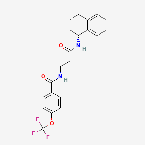 molecular formula C21H21F3N2O3 B609164 ML390 CAS No. 2029049-79-2