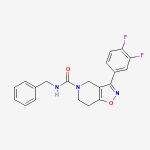 molecular formula C20H17F2N3O2 B6091657 N-benzyl-3-(3,4-difluorophenyl)-6,7-dihydroisoxazolo[4,5-c]pyridine-5(4H)-carboxamide 