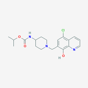 Isopropyl (1-((5-chloro-8-hydroxyquinolin-7-yl)methyl)piperidin-4-yl)carbamate