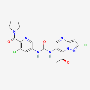 molecular formula C20H21Cl2N7O3 B609184 MLT-747 