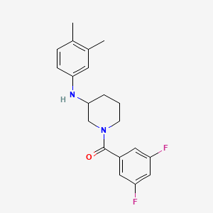 molecular formula C20H22F2N2O B6091843 (3,5-Difluorophenyl)-[3-(3,4-dimethylanilino)piperidin-1-yl]methanone 