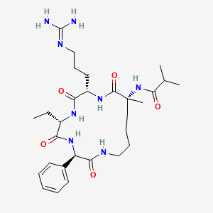 isobutyryl-D-aMeLys(1)-Arg-Abu-D-Phg-(1)