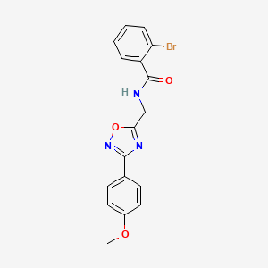 molecular formula C17H14BrN3O3 B6091935 2-bromo-N-{[3-(4-methoxyphenyl)-1,2,4-oxadiazol-5-yl]methyl}benzamide 