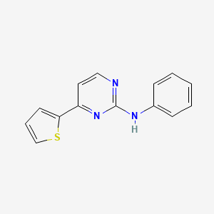 molecular formula C14H11N3S B6091964 N-phenyl-4-(thiophen-2-yl)pyrimidin-2-amine 