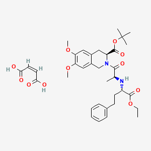 molecular formula C35H46N2O11 B609208 Moexipril tert-butyl ester maleate CAS No. 103733-40-0