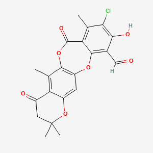 molecular formula C21H17ClO7 B609216 mollicellin M CAS No. 1179374-66-3