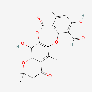 molecular formula C21H18O8 B609217 mollicellin N CAS No. 1179374-69-6