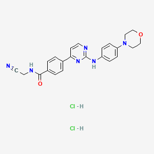molecular formula C23H24Cl2N6O2 B609220 Momelotinib Dihydrochloride CAS No. 1380317-28-1