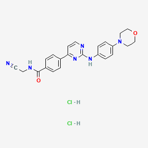 molecular formula C23H24Cl2N6O2 B609220 Momelotinib dihydrochloride CAS No. 1380317-28-1