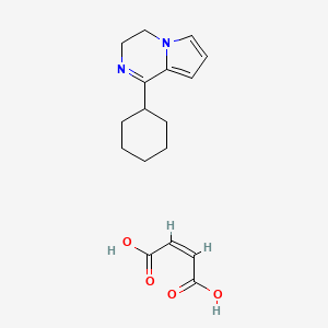 molecular formula C17H22N2O4 B6092239 (Z)-but-2-enedioic acid;1-cyclohexyl-3,4-dihydropyrrolo[1,2-a]pyrazine 