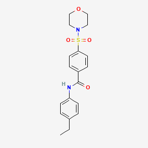 molecular formula C19H22N2O4S B6092320 N-(4-ethylphenyl)-4-(4-morpholinylsulfonyl)benzamide 