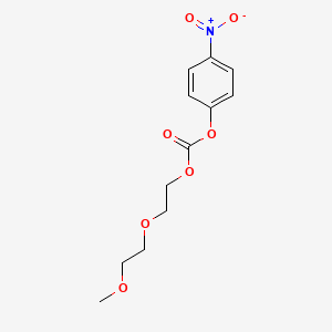 molecular formula C12H15NO7 B609245 m-PEG3-4-nitrophenyl carbonate CAS No. 105108-59-6