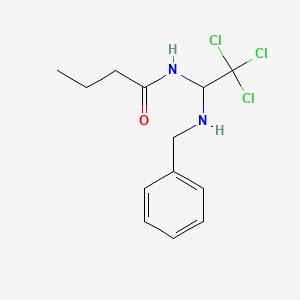 molecular formula C13H17Cl3N2O B6092537 N-[1-(benzylamino)-2,2,2-trichloroethyl]butanamide 