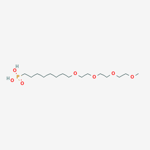 molecular formula C15H33O7P B609257 m-PEG4-(CH2)8-phosphonic acid 