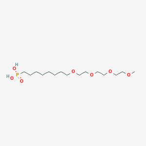 molecular formula C15H33O7P B609257 m-PEG4-(CH2)6-Phosphonic acid CAS No. 2028281-85-6