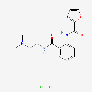 molecular formula C16H20ClN3O3 B6092575 N-[2-({[2-(dimethylamino)ethyl]amino}carbonyl)phenyl]-2-furamide hydrochloride 