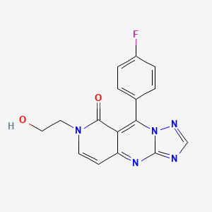 molecular formula C16H12FN5O2 B6092610 9-(4-fluorophenyl)-7-(2-hydroxyethyl)pyrido[4,3-d][1,2,4]triazolo[1,5-a]pyrimidin-8(7H)-one 