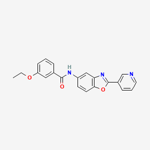 molecular formula C21H17N3O3 B6092907 3-ethoxy-N-[2-(pyridin-3-yl)-1,3-benzoxazol-5-yl]benzamide 