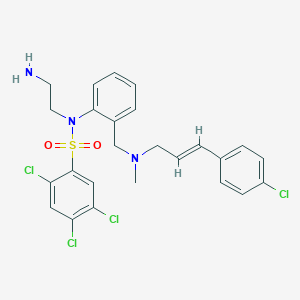 2-(N-(2-Aminoethyl)-N-(2,4,5-trichlorobenzenesulfonyl))amino-N-(4-chlorocinnamyl)-N-methylbenzylamine