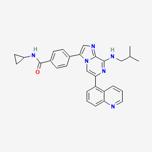 molecular formula C29H28N6O B609311 MpsBAY2a CAS No. 1382477-96-4