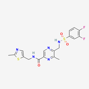 molecular formula C18H17F2N5O3S2 B609315 MPX-007 CAS No. 1688685-29-1