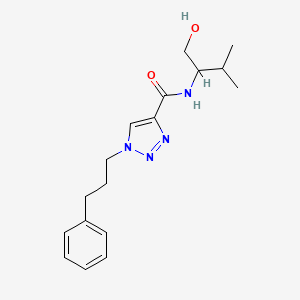 molecular formula C17H24N4O2 B6093179 N-(1-hydroxy-3-methylbutan-2-yl)-1-(3-phenylpropyl)triazole-4-carboxamide 