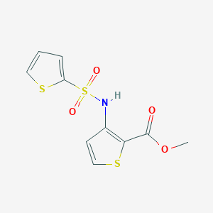 molecular formula C10H9NO4S3 B6093218 methyl 3-[(2-thienylsulfonyl)amino]-2-thiophenecarboxylate 