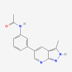 molecular formula C15H14N4O B609328 MRT00033659 