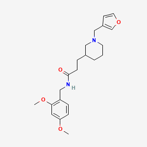 molecular formula C22H30N2O4 B6093289 N-(2,4-dimethoxybenzyl)-3-[1-(3-furylmethyl)-3-piperidinyl]propanamide 