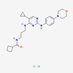 molecular formula C25H35ClN6O2 B609330 MRT 68601 hydrochloride CAS No. 1190379-37-3