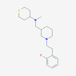 molecular formula C20H31FN2S B6093345 ({1-[2-(2-fluorophenyl)ethyl]-3-piperidinyl}methyl)methyl(tetrahydro-2H-thiopyran-4-yl)amine 