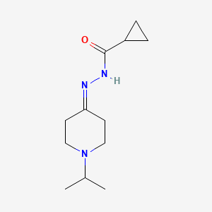 molecular formula C12H21N3O B6093388 N'-(1-isopropyl-4-piperidinylidene)cyclopropanecarbohydrazide 