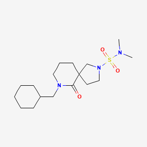 molecular formula C17H31N3O3S B6093412 7-(cyclohexylmethyl)-N,N-dimethyl-6-oxo-2,7-diazaspiro[4.5]decane-2-sulfonamide 