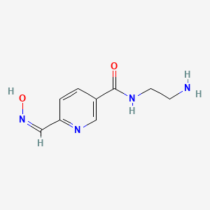 molecular formula C9H12N4O2 B6093465 N-(2-aminoethyl)-6-[(Z)-hydroxyiminomethyl]pyridine-3-carboxamide 