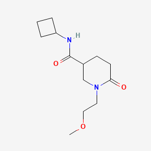molecular formula C13H22N2O3 B6093489 N-cyclobutyl-1-(2-methoxyethyl)-6-oxo-3-piperidinecarboxamide 