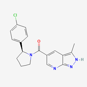 molecular formula C18H17ClN4O B609350 MSC2530818 