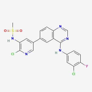 molecular formula C20H14Cl2FN5O2S B609364 MTX-211 