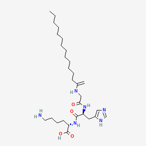 molecular formula C29H52N6O4 B609381 Myristoyl Tripeptide-1 CAS No. 748816-12-8