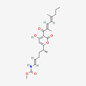 molecular formula C23H31NO6 B609385 Myxopyronin A CAS No. 88192-98-7