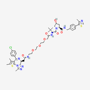 molecular formula C49H60ClN9O8S2 B609386 MZ 1 