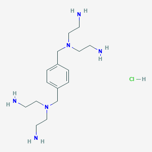 molecular formula C16H33ClN6 B609388 N'-(2-aminoethyl)-N'-[[4-[[bis(2-aminoethyl)amino]methyl]phenyl]methyl]ethane-1,2-diamine;hydrochloride CAS No. 71277-17-3