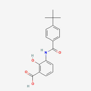molecular formula C18H19NO4 B6093907 3-{[4-(TERT-BUTYL)BENZOYL]AMINO}-2-HYDROXYBENZOIC ACID 