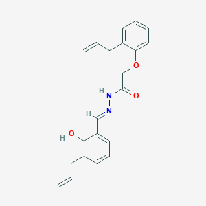 molecular formula C21H22N2O3 B6094267 N'-(3-allyl-2-hydroxybenzylidene)-2-(2-allylphenoxy)acetohydrazide 